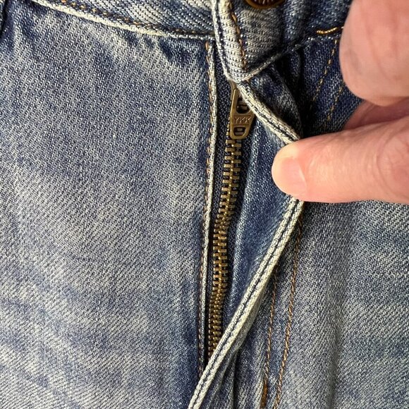 Sandrine Rose Jeans Womens Size 25 Floral Embroidered Wide Leg 100% Cotton - Picture 12 of 16